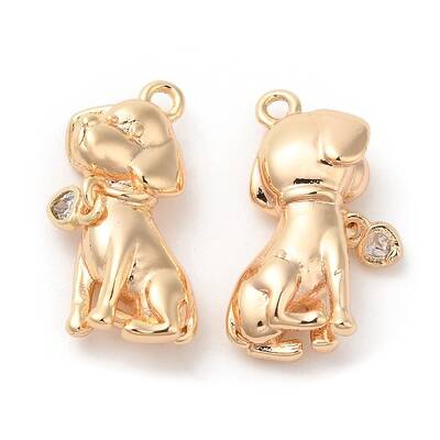 Brass with Glass Pendants