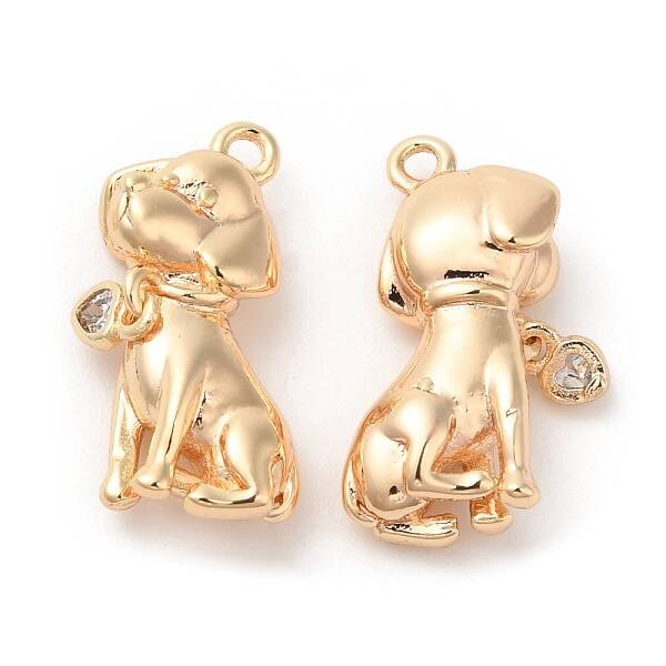 Brass with Glass Pendants