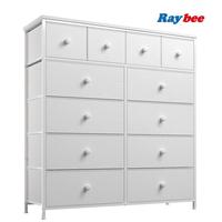 【Dealsforyoudays】RaybeeFurniture 12 Drawer Dresser, Sturdy Metal Frame&Wooden Top, Stylish Home Organizer for Bedroom, Li...