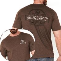 [Sale Up To 45%] Ariat Men's Outline Logo Short Sleeve Graphic T-Shirt, Western Wear For Men, Gift For Him