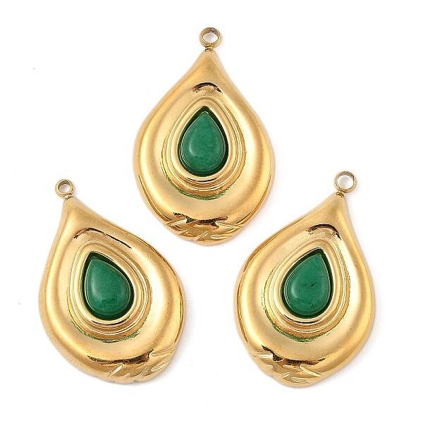 Natural Green Aventurine Pendants