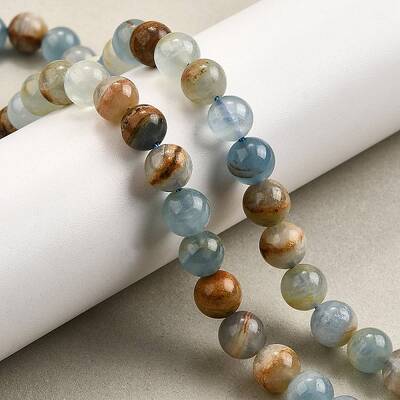 Natural Blue Calcite Beads Strands