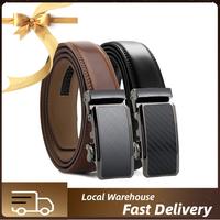 【Father Day Gift】 Men's Dress Leather Belt 2-Pack – Ratchet Belts for Shirt & Pants, Ideal Gift for Any Occasion