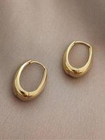 Simple Hoop Earrings (1 Pair), Fashionable Earrings for Women, Daily Clothing Decor, Trendy All-match & Exquisite Jewelry for...