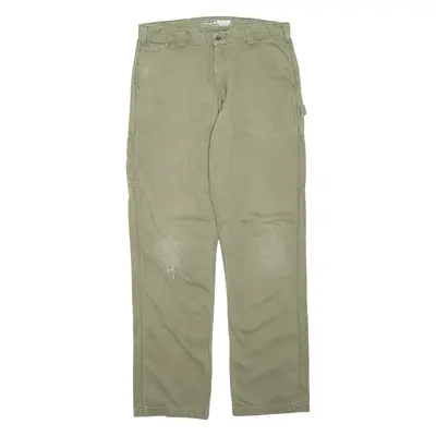CARHARTT Cargo Mens Trousers Green Relaxed Straight W36 L34