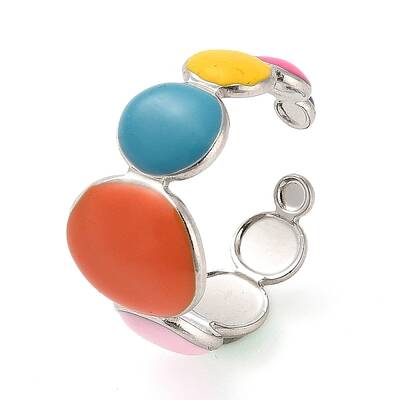 304 Stainless Steel Open Cuff Ring