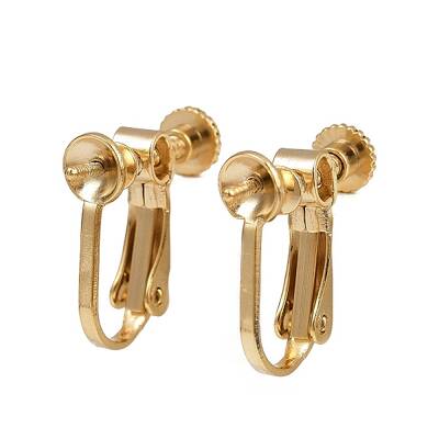 Brass Clip-on Earring Findings