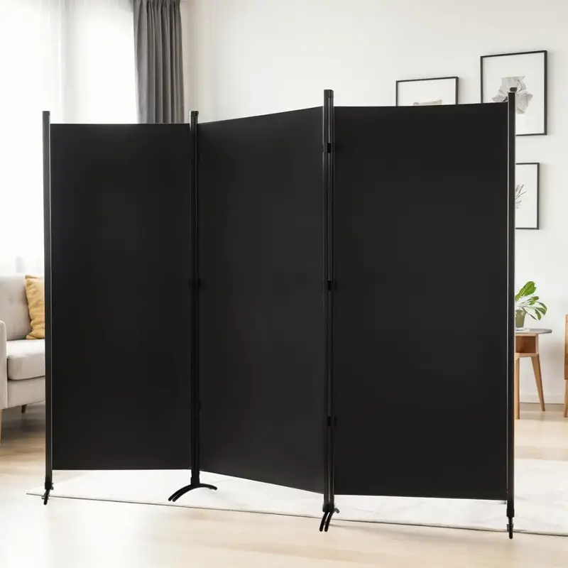 Room Divider 6ft Room Dividers and Privacy Screens, 3 Panel Partition Room Divider Screen Portable Fabric Panel, Indoor Foldi...