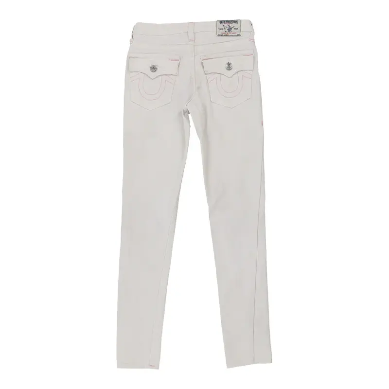 11-12 Years True Religion Skinny Jeans - Medium White Cotton