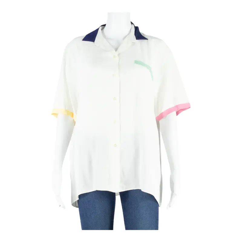 Bike Womens Blouse White L