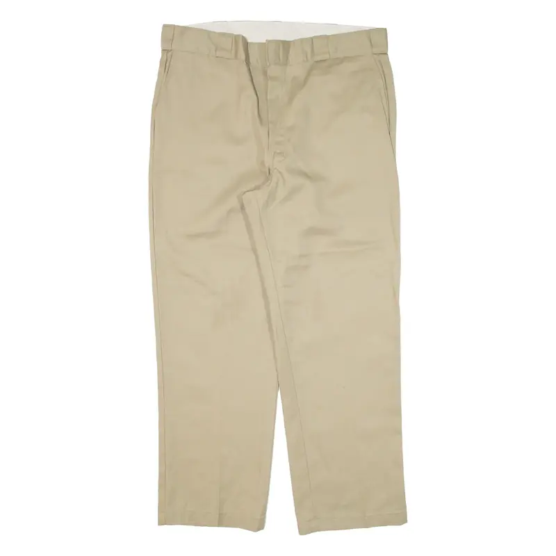 DICKIES Workwear Mens Trousers Beige Regular Straight W38 L20