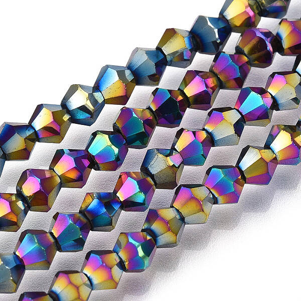 Electroplate Glass Bead Strands