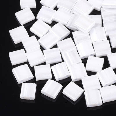 2-Hole Opaque Glass Seed Beads