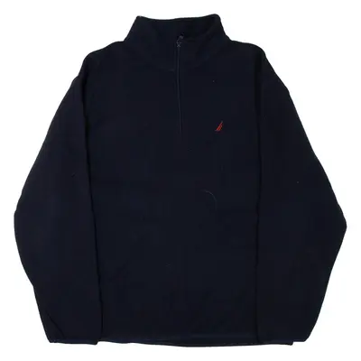 NAUTICA Pullover Mens Fleece Jacket Blue XL