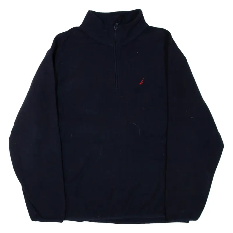 NAUTICA Pullover Mens Fleece Jacket Blue XL