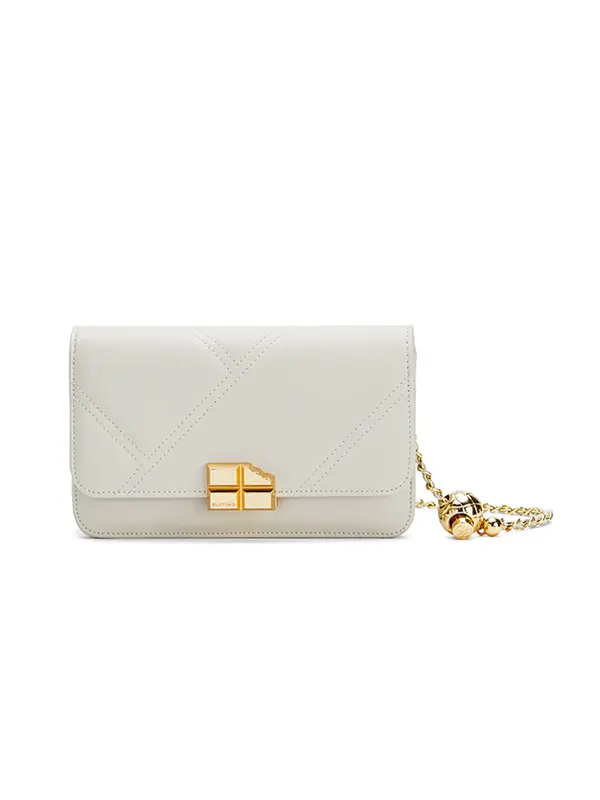 Smting Quilted Chain Bag with Chocolate Lock