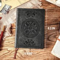 #fathersdaygift Soft Cover Vintage Pattern Pocket Notebook, 1 Count A5 8.3*5.9'' Notebook, Journal Note Book, Stationery Supp...