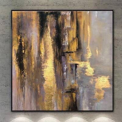 Large Painting Original Abstract Original Painting On Canvas Large Acrylic Painting Brown Abstract Painting Gold Painting | R...