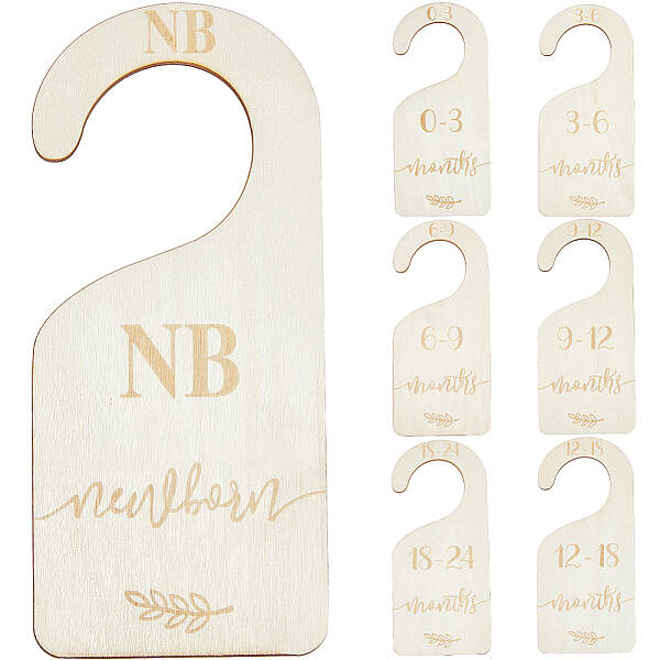 1 Set Wooden Baby Closet Divider