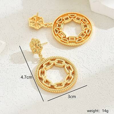 Luxurious Gold Earrings with Elegant Star and Heart Design