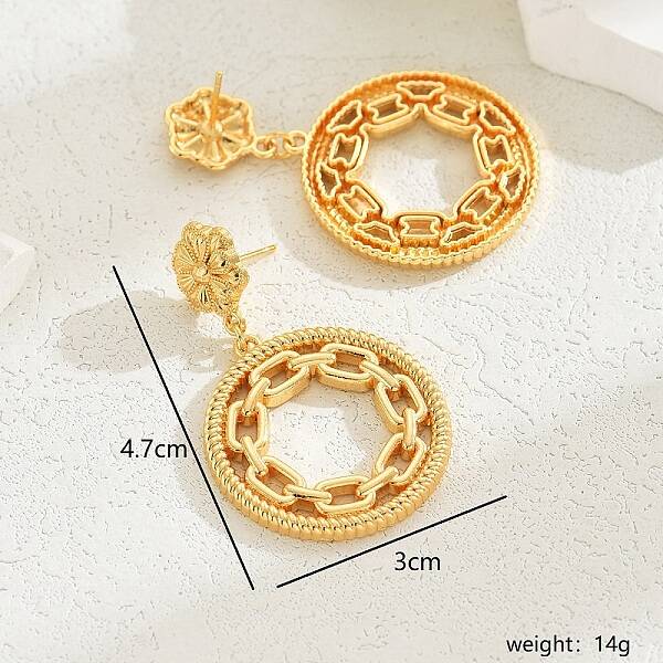 Luxurious Gold Earrings with Elegant Star and Heart Design
