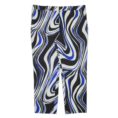 UEL CAMILO Spiral Trousers Black Regular Tapered Womens W36 L26