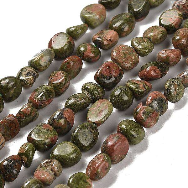 Natural Unakite Beads Strands
