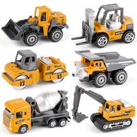 Dreamon Kids Diecast Construction Vehicles, 6pcs Metal Engineering Cars Set Toys Play Trucks for Boys Age 3-4, Birthday Party...