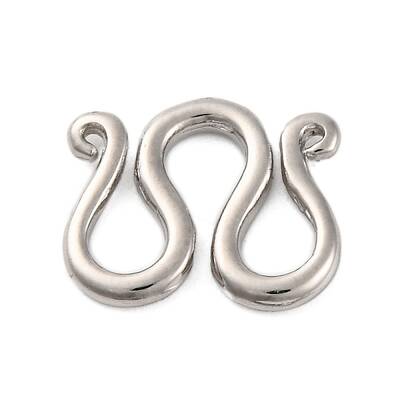 Rack Plating Brass Hook and S-Hook Clasps