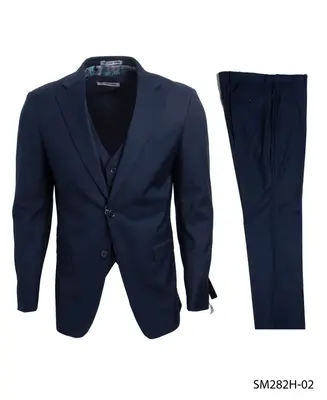 Stacy Adams Men's 3-Pc Executive Suit Notch Lapel Professional Look