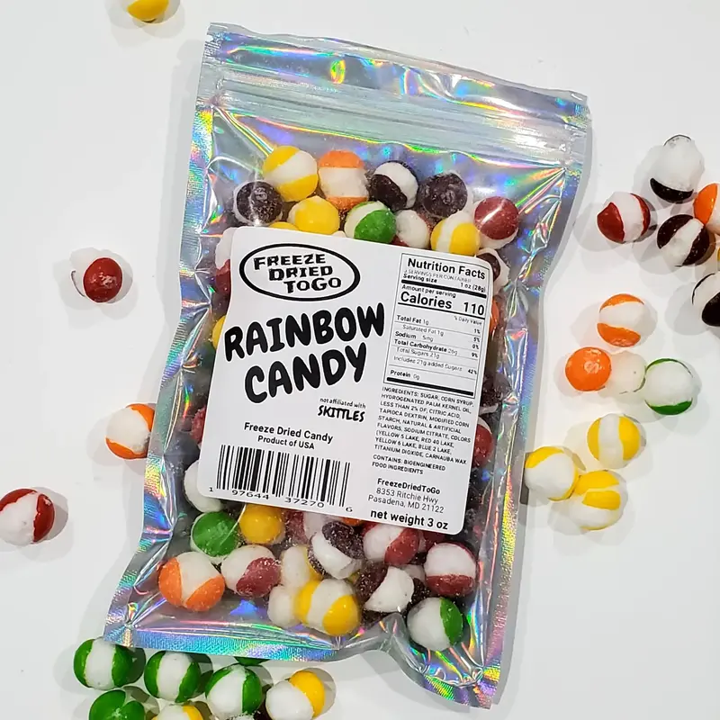 3oz bag - Freeze Dried RAINBOW CANDY