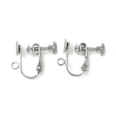316 Surgical Stainless Steel Clip-on Earring Findings