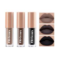 Non-stick Cup Long Lasting Matte Liquid Lipstick, 3 Counts/set Hydrating Liquid Easy Coloring Lip Gloss, Moisturizing Lip Gla...