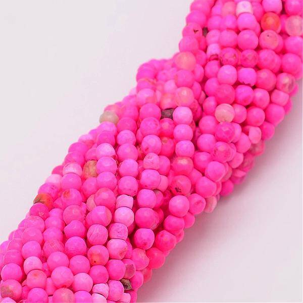 Natural Fire Crackle Agate Beads Strands