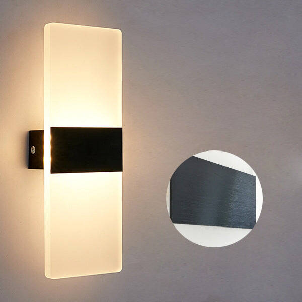 LED Wall Light Motion Body Sensor Sconce Plug in Cord with on/Off Switch Wall Lamp