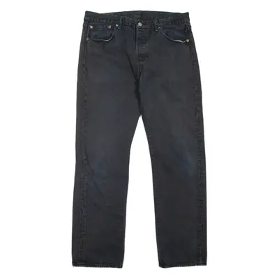 LEVI'S 501 Jeans Mens Black Regular Straight W34 L32