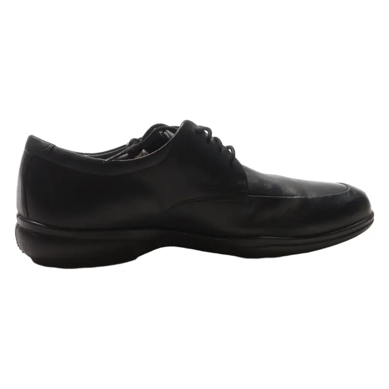 ECCO Derby Shoes Black Leather Mens UK 8