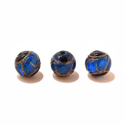 Handmade Gold Foil Lampworks Beads