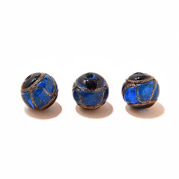 Handmade Gold Foil Lampworks Beads
