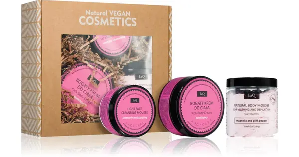 LaQ Kitten Magnolia Gift Box LaQ Kitten Magnolia body moisturizing cream 200 ml + body cleansing mousse 100 g + deep cleansin...