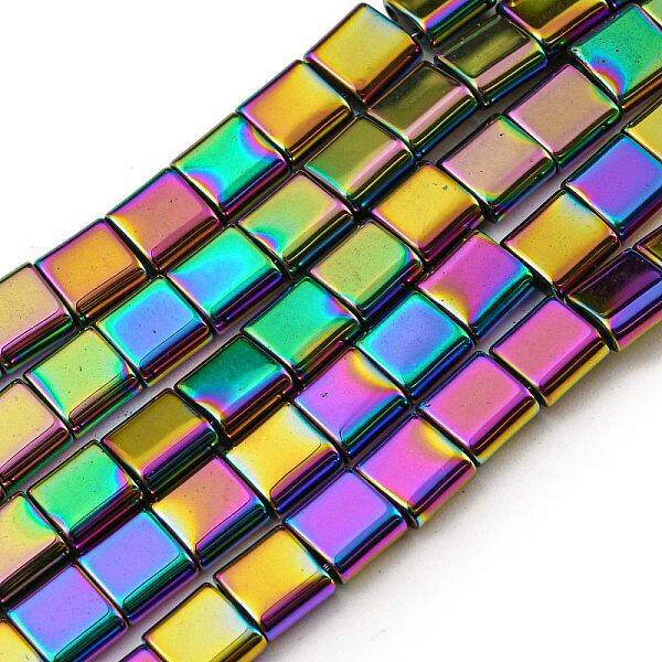 Electroplated Non-magnetic Synthetic Hematite Beads Strands