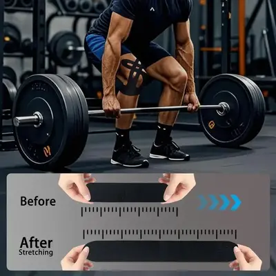 Precut Kinesiology Tape for Knees, 10 Pcs - Knee Support & Stability, Knee Pain Relief Athletic Tape - Waterproof & Elastic, ...