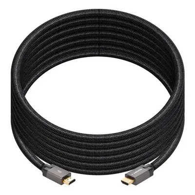 42684 Monoprice 8K Certified Ultra High Speed HDMI Cable Braided 8K-60Hz 4K-120Hz 48Gbps HDR VRR CL2 In-Wall Rated 15ft Black