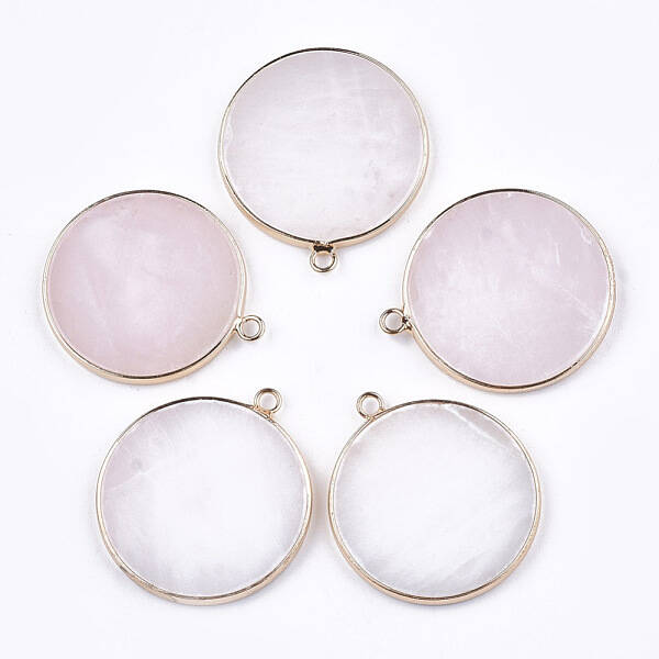Natural Rose Quartz Pendants