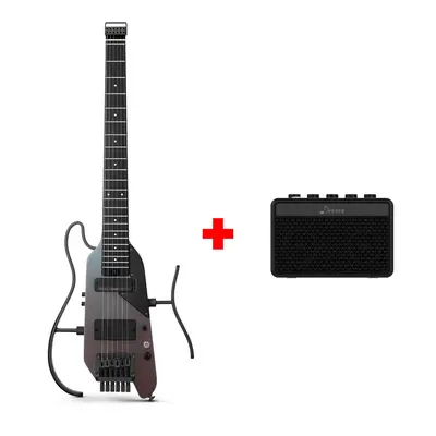 Donner HUSH™ X PRO Electric Guitar - Midnight Glow / Guitar+5W Amplifier