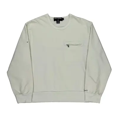 Polo Sport Sweatshirt - XL White Cotton Blend