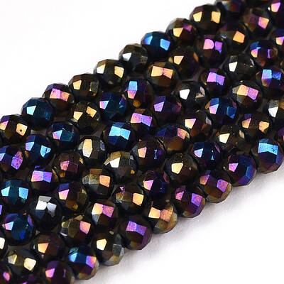Electroplate Glass Beads Strands