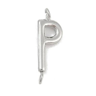 304 Stainless Steel Letter Connector Charms