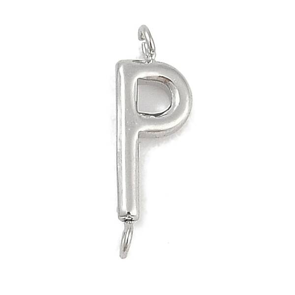 304 Stainless Steel Letter Connector Charms