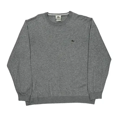 Lacoste Jumper - 3XL Grey Cotton Blend